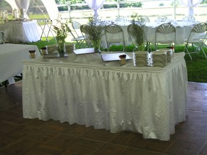 Skirted Table